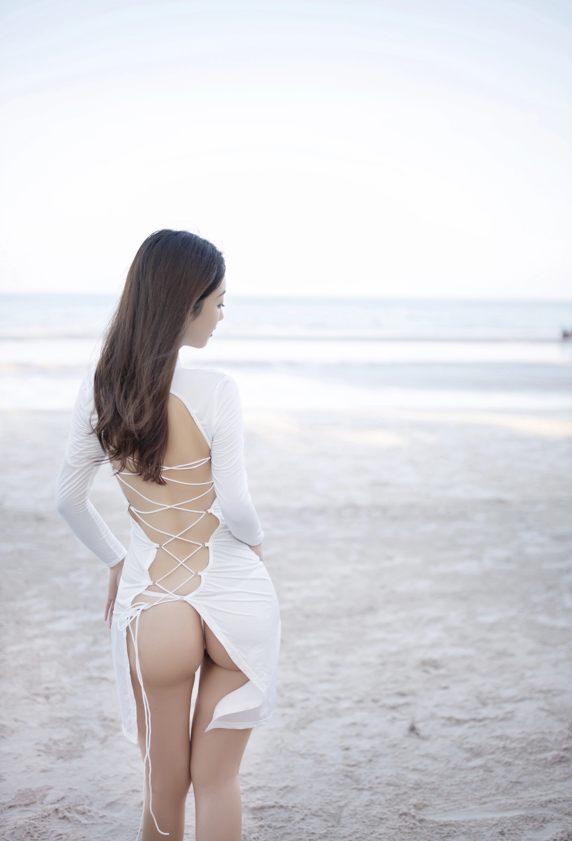 唐安琪 – NO.021 内购无水印 NO.8110 性感白裙激凸 1