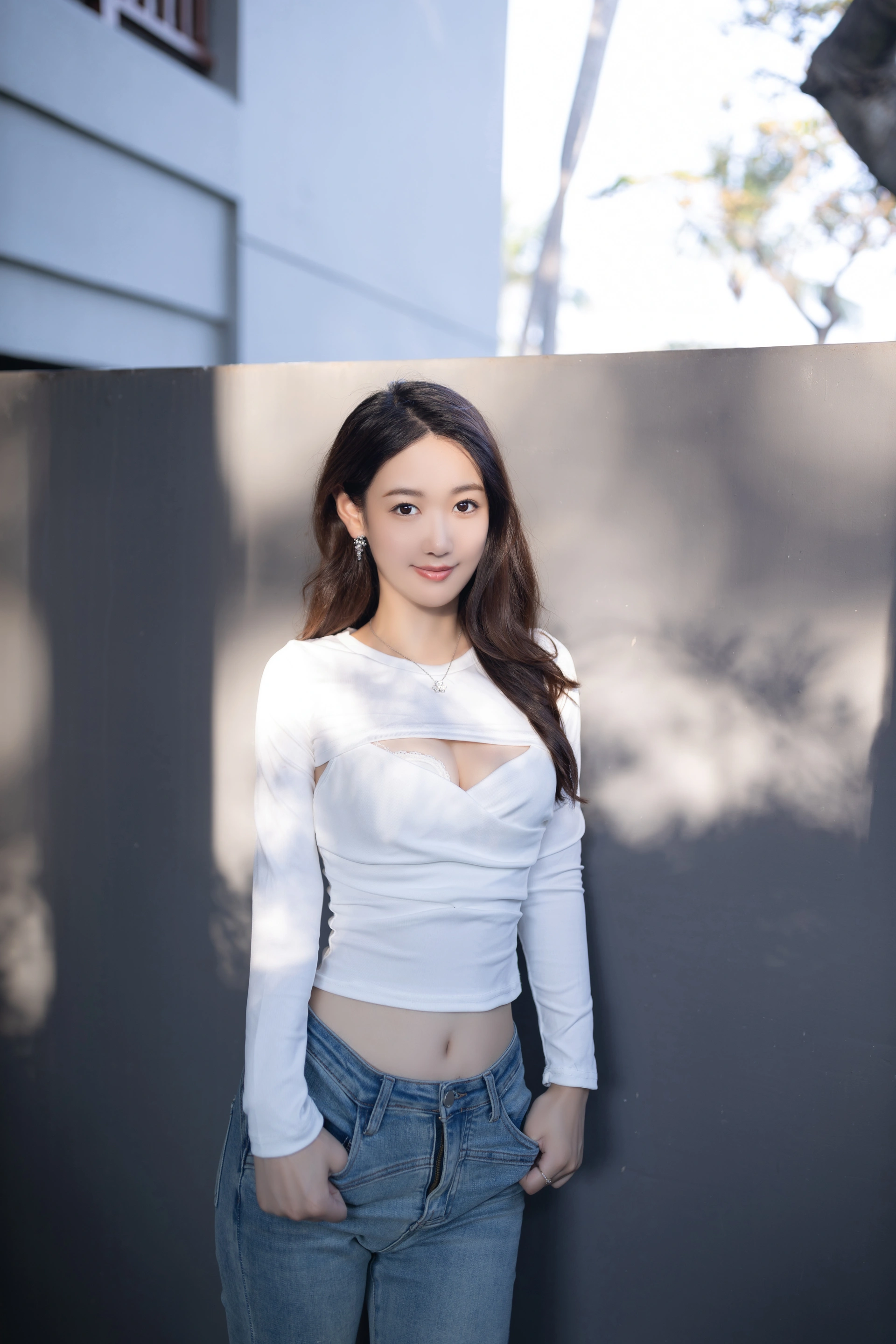唐安琪 – NO.032 户外牛仔裤写真 1